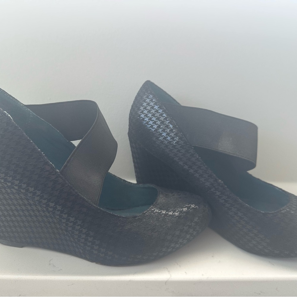 ASOS London Rebel Black Wedge Shoes